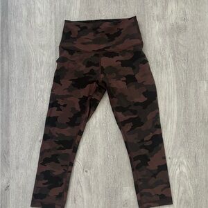 Lululemon Athletica Camouflage Leggings - Brown and Black